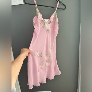 La vie en rose sheer slip dress